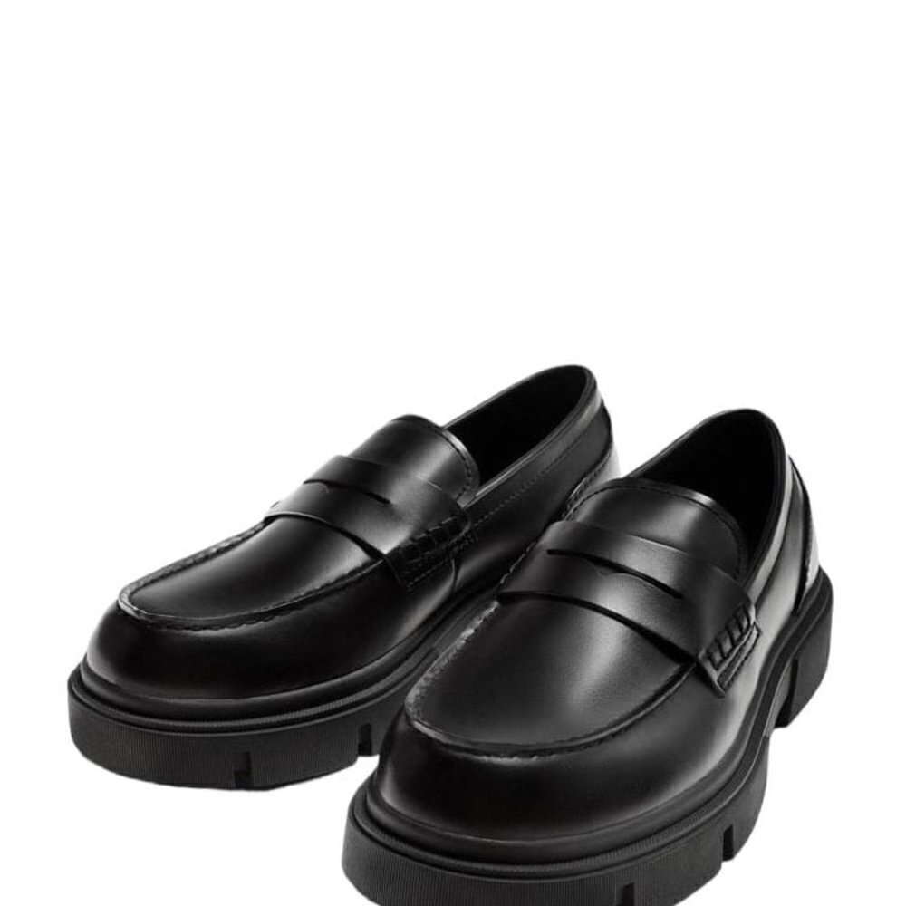 ZARA CHUNKY LOAFERS BLACK SIZE 8 | 2609/120
